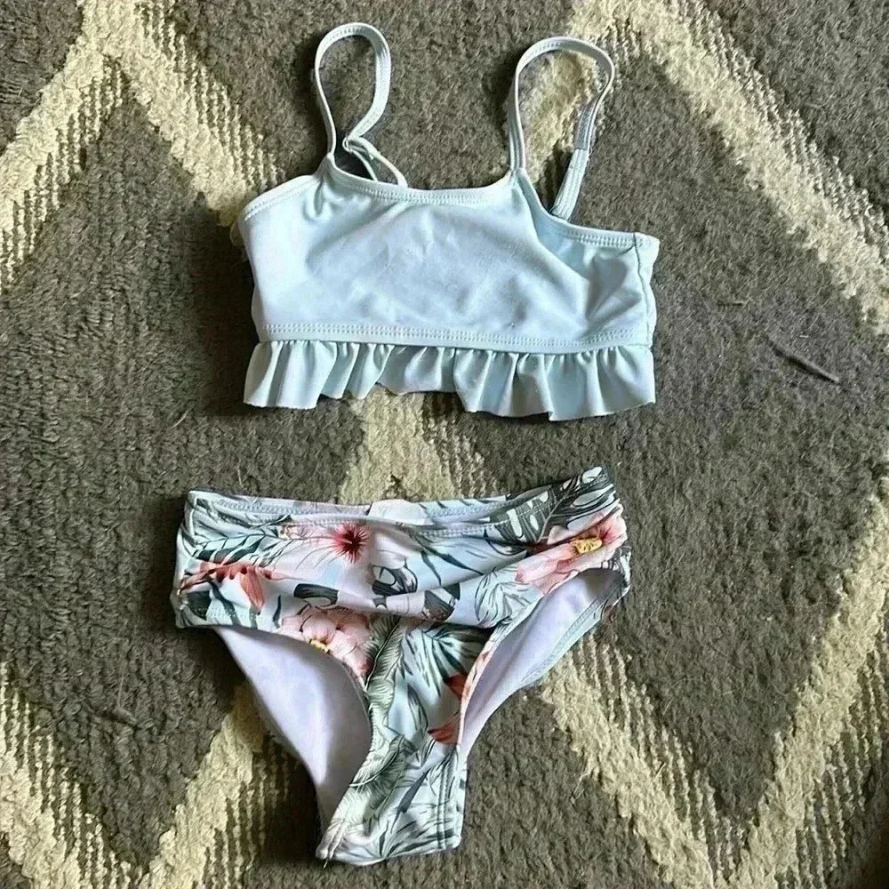 Girls high waisted swim suit - Picture 1 of 2